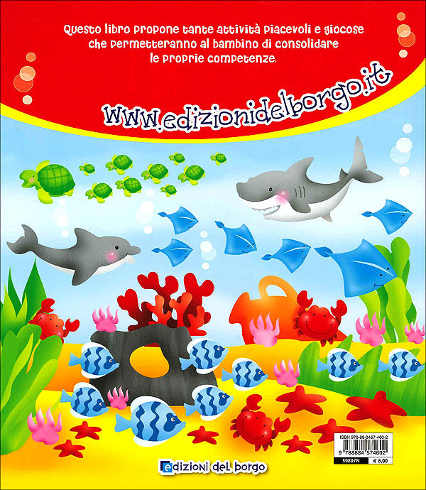 Glu Glu - Gioco e imparo in vacanza 5/6 anni::Lettere e numeri - Con tanti adesivi