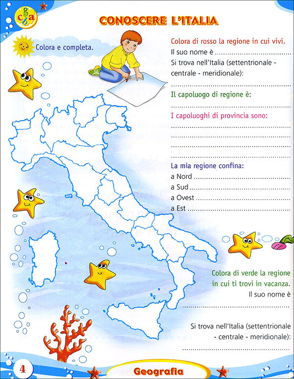 Solo Sole 4 classe + Laboratorio multidisciplinare::Percorsi multidisciplinari per le vacanze