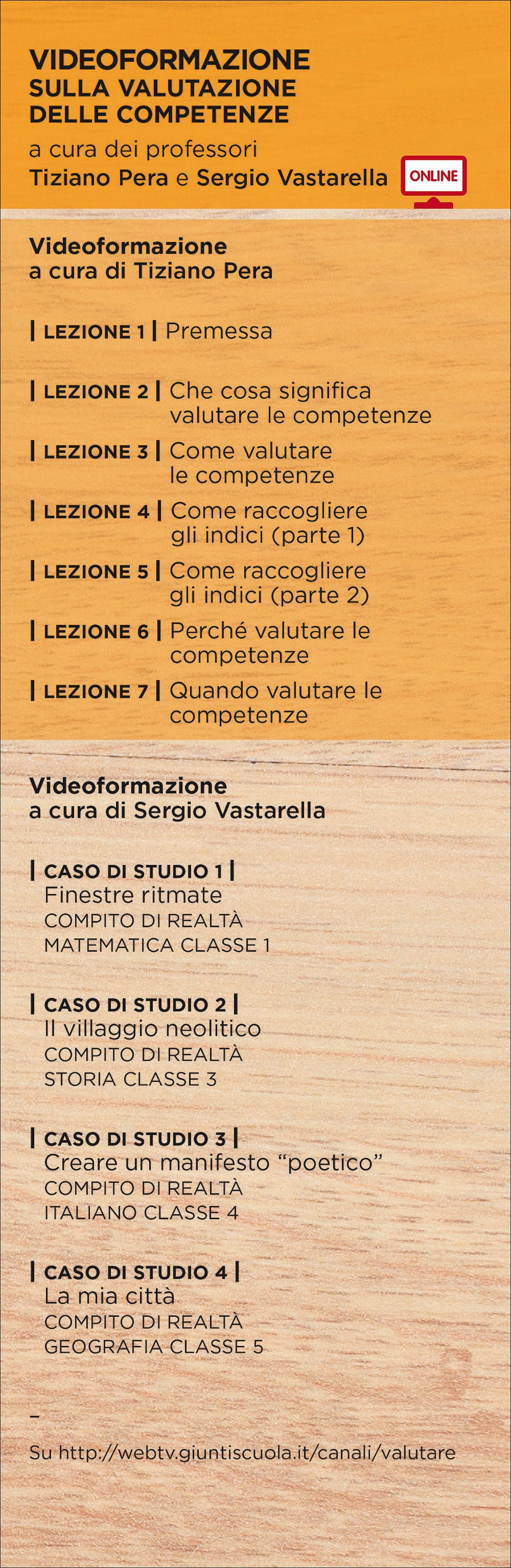 Valutare::Che cosa, come, perché, quando - Materiali aggiuntivi on line: Videoformazione, Materiali di approfondimento e operativi