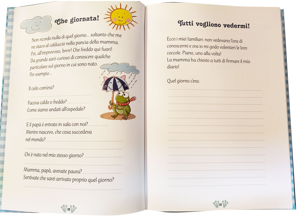 Sono nato! il mio primo diario + CD con 25 ninne nanne