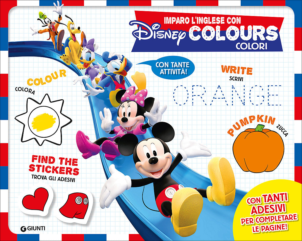 Album Creativo - Imparo l'inglese con Disney. Colours/Colori::Con tanti adesivi per completare le pagine!