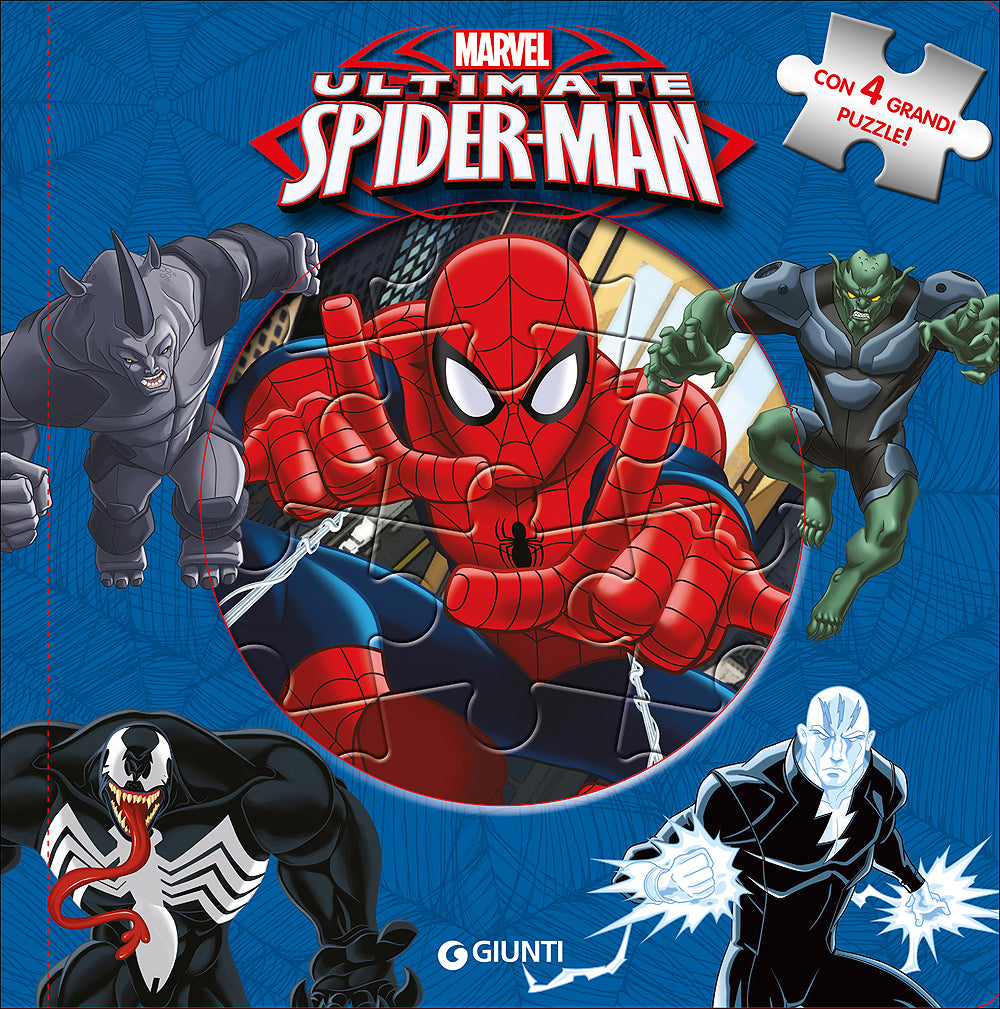Libri Puzzle - Ultimate Spider-Man::Con 4 grandi puzzle!