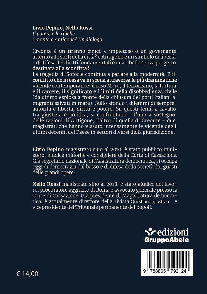 Il potere e la ribelle::Creonte o Antigone? Un dialogo