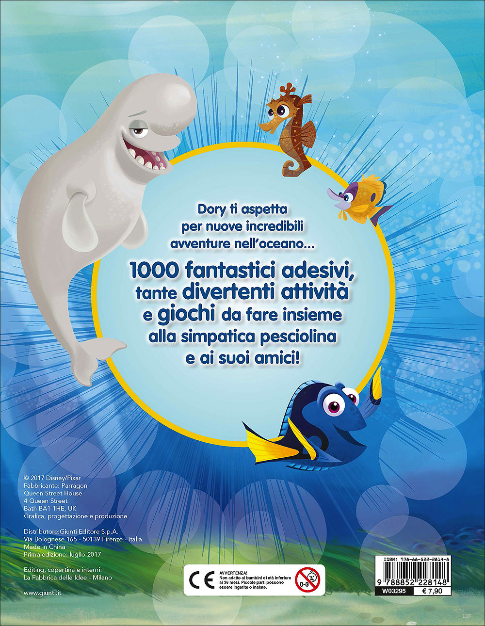 500/1000 Stickers - Alla ricerca di Dory. 1000 Stickers::Tanti giochi e attività!
