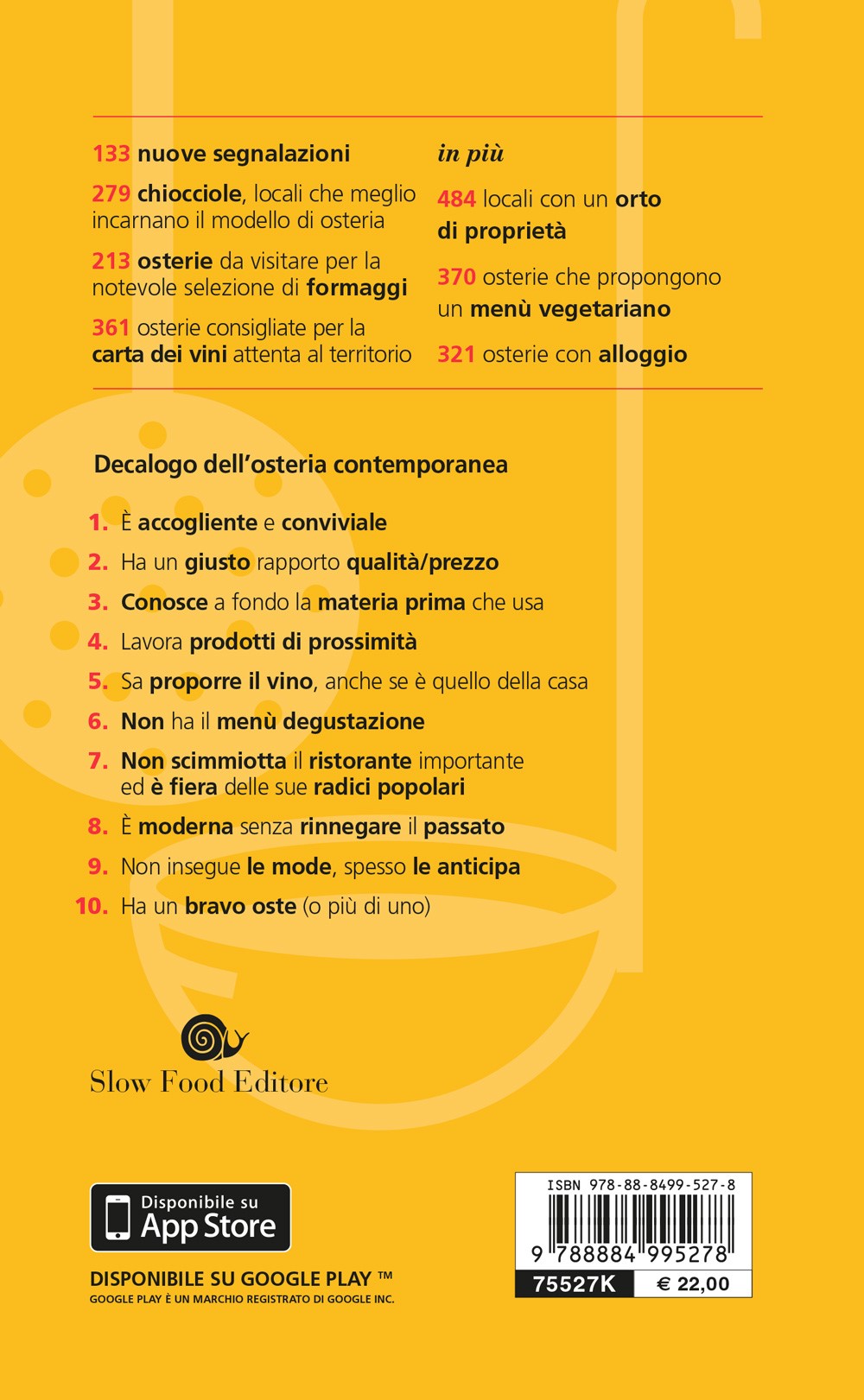 Osterie d'Italia - guida 2019::Sussidiario del mangiarbere all'italiana - 1.617 locali consigliati da Slow Food