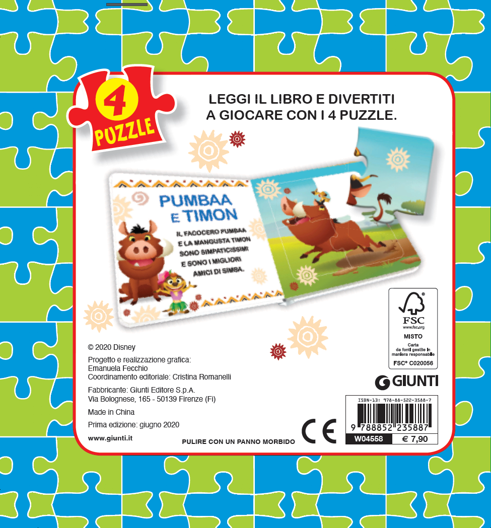 Disney Baby. Libro Mini Puzzle. Il re della savana