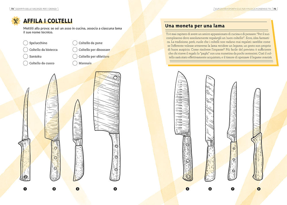 Compiti delle vacanze per i grandi ::Curiosità - Sport - Cinema - Musica - Cinema e TV