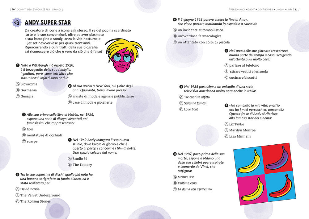 Compiti delle vacanze per i grandi ::Personaggi - Eventi - Genti e paesi - Lingua - LIbri