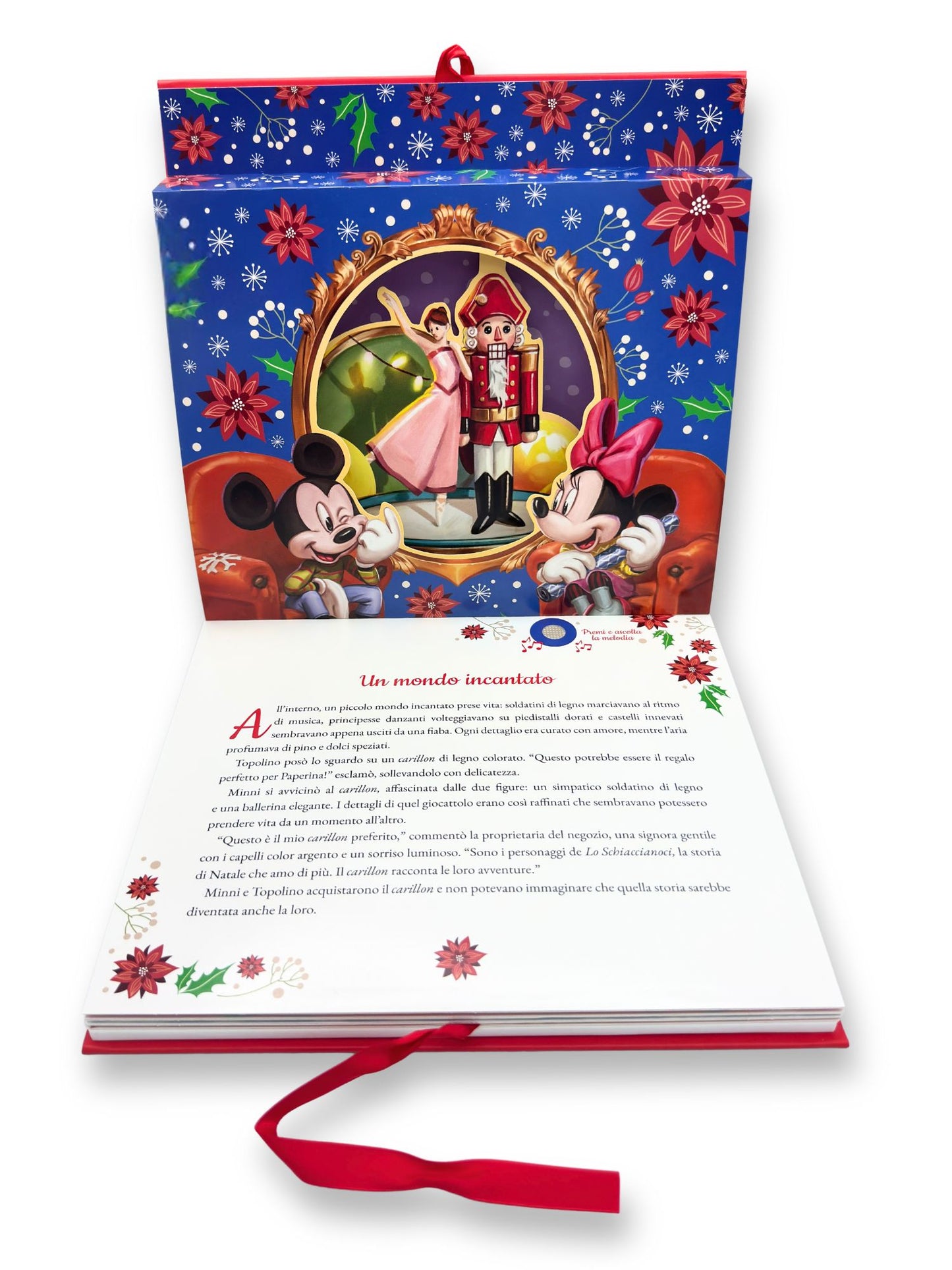 Disney Lo Schiaccianoci con Topolino e Minni I grandi Pop-up 3d musicali::Premi la nota, ascolta la melodia