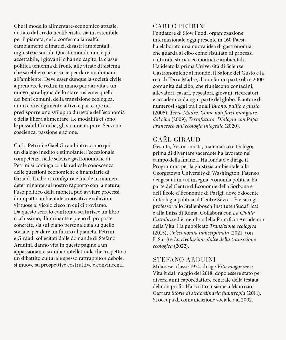 Il gusto di cambiare::la transizione ecologica come via per le felicità