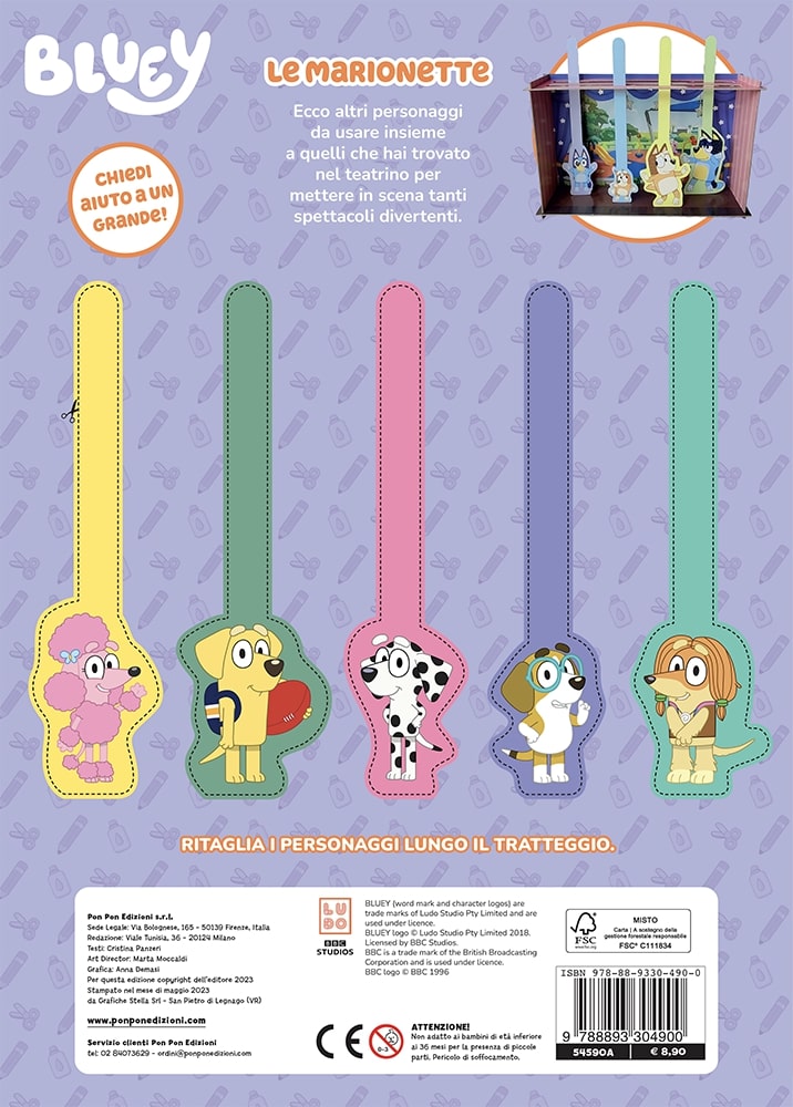 Bluey. Crea con Bluey. Costruisci il teatro di Bluey