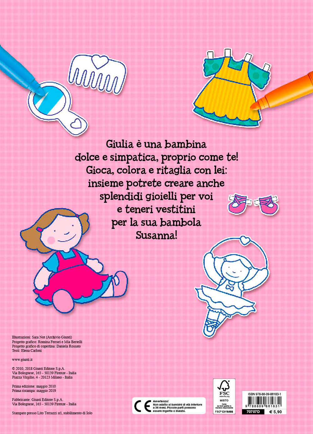 Il Superlibro delle Bambine da colorare::Con gioielli e vestitini da ritagliare