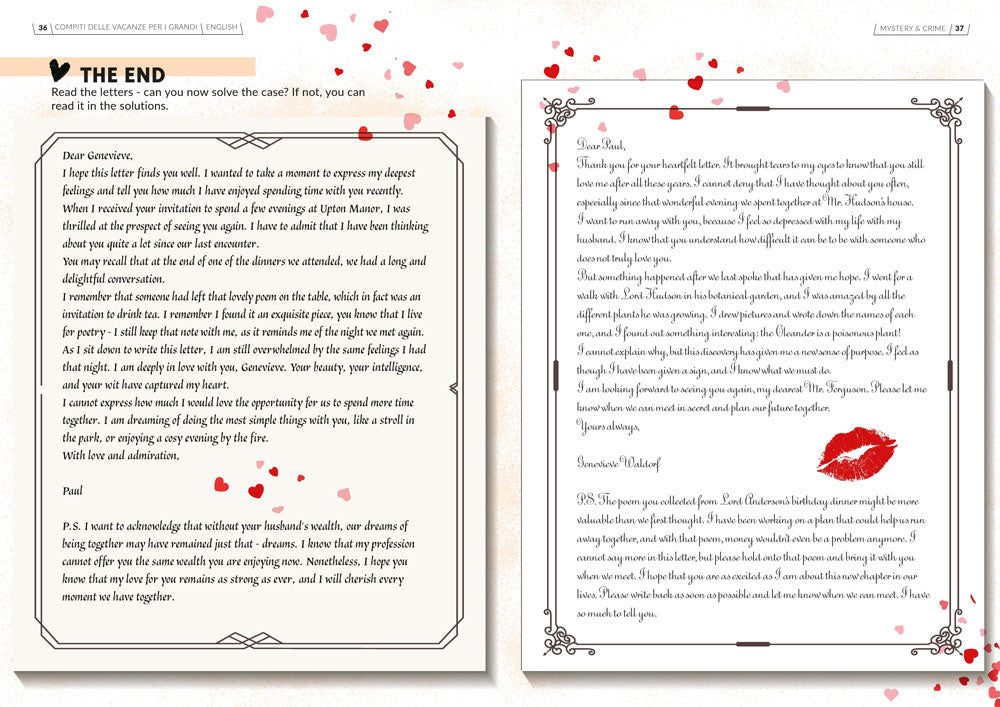 Mystery and Crime::Compiti delle vacanze per i grandi. English