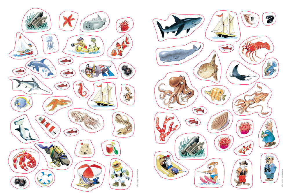 Mare::Albo + scenario con tantissimi attacca-stacca removibili - Illustrazioni di Tony Wolf e Matt Wolf