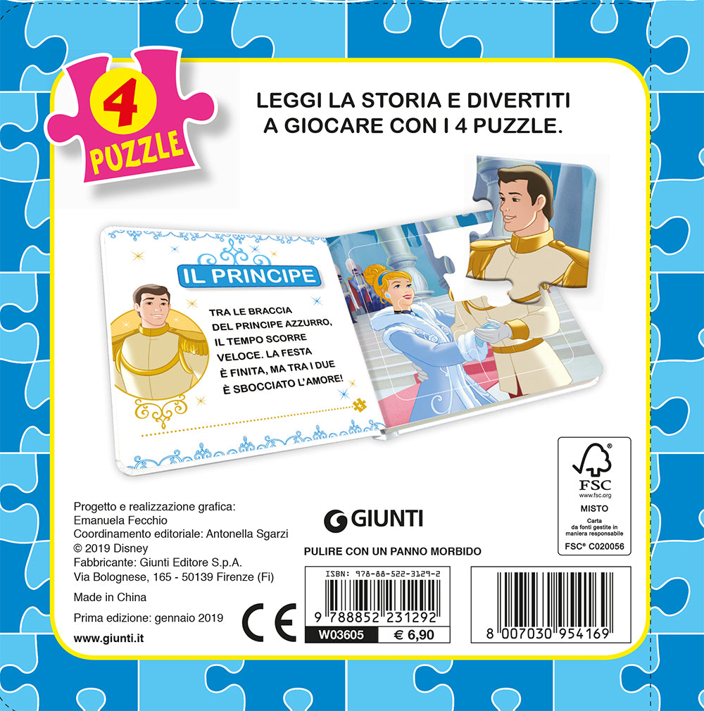 Libro Mini Puzzle - Principesse. Cenerentola