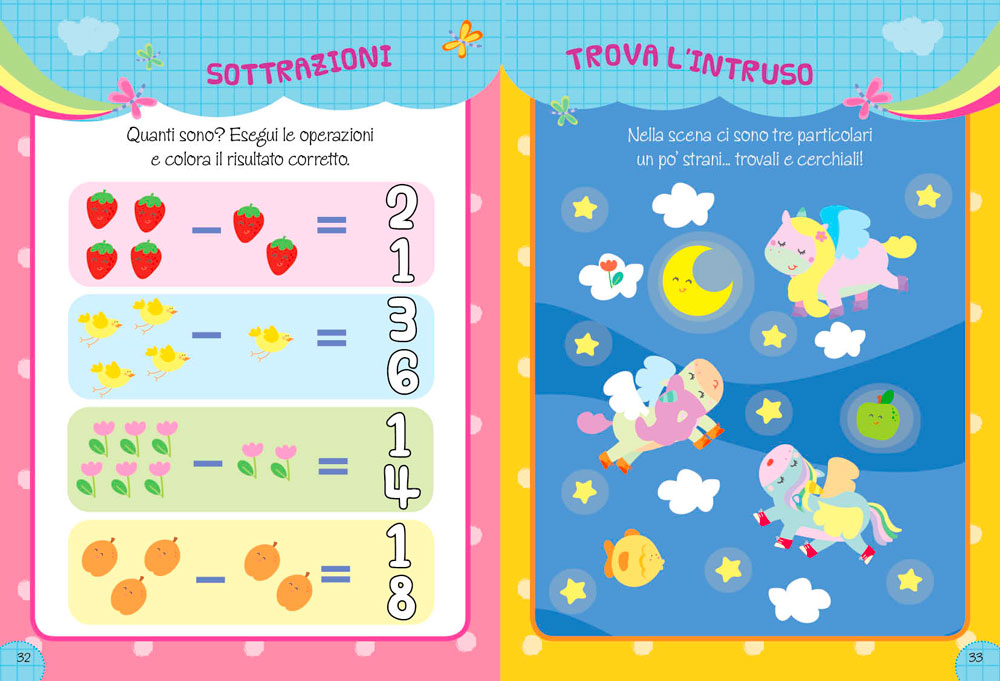 Unicorni - Albo Activity::Con tanti giochi, attività e adesivi!