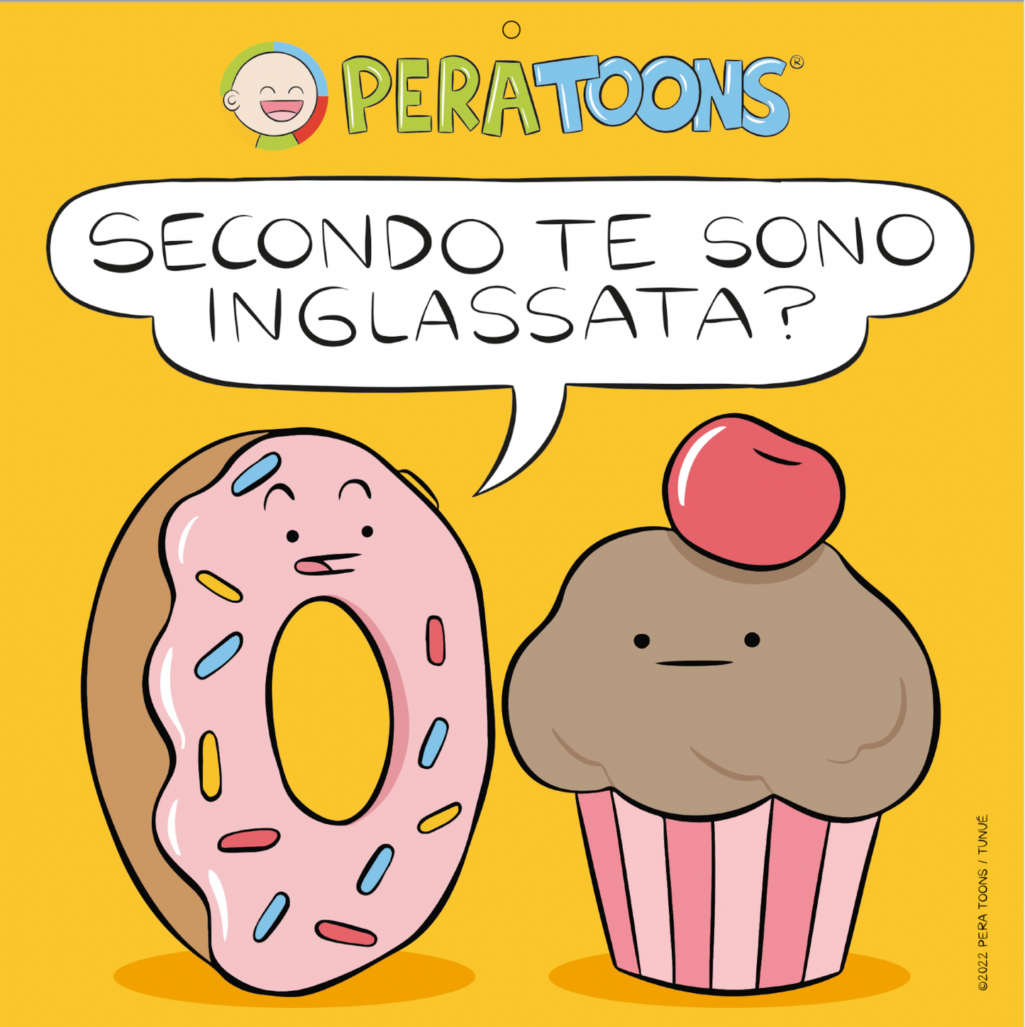 Calendario Pera Toons, da parete, 28x28 cm