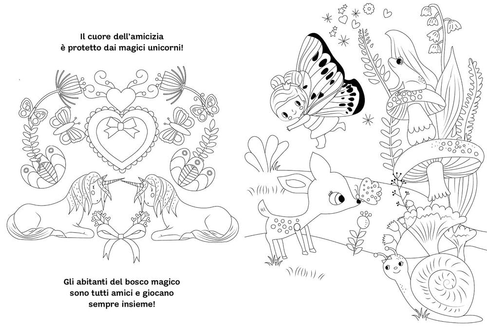 Unicorni e creature magiche - Coloring Book