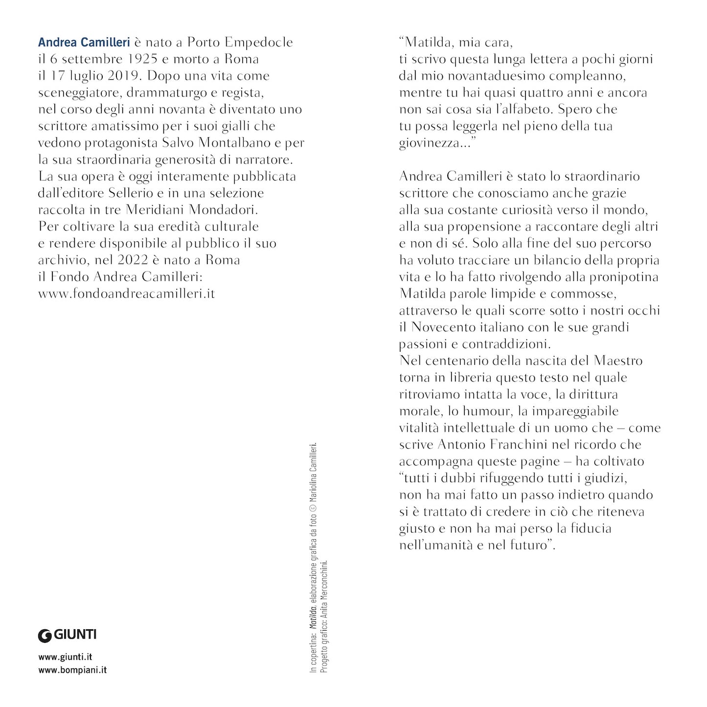 Ora dimmi di te::Lettera a Matilda