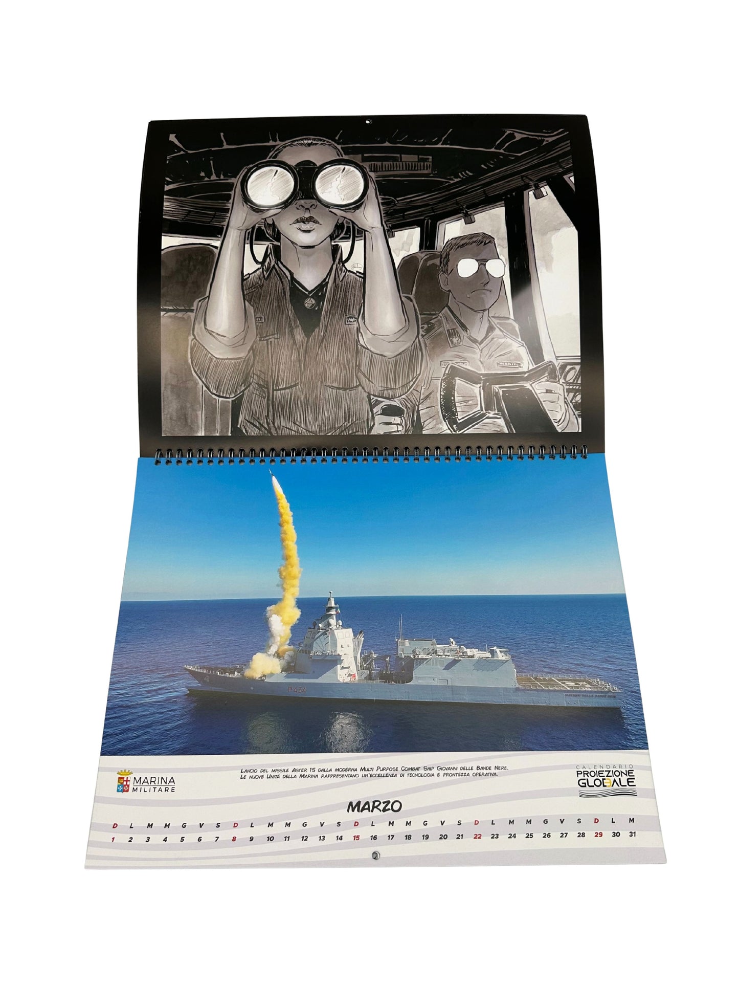 Calendario Marina Militare 2026 - da parete ::Proiezione globale