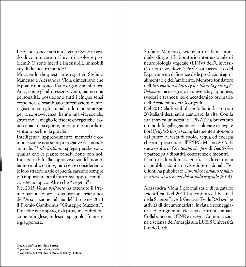 Verde brillante::Sensibilità e intelligenza del mondo vegetale