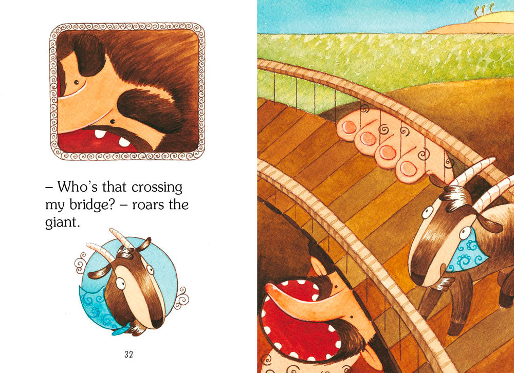 The three Billy Goats Gruff + CD::I tre Capretti Furbetti - Con traduzione e dizionario!