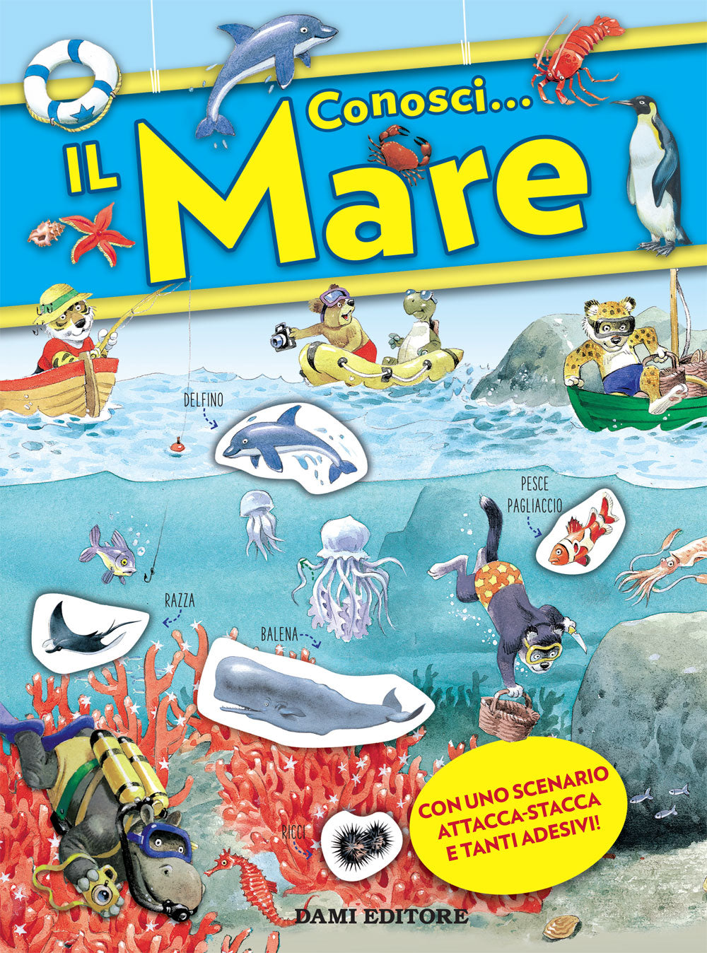 Mare::Albo + scenario con tantissimi attacca-stacca removibili - Illustrazioni di Tony Wolf e Matt Wolf