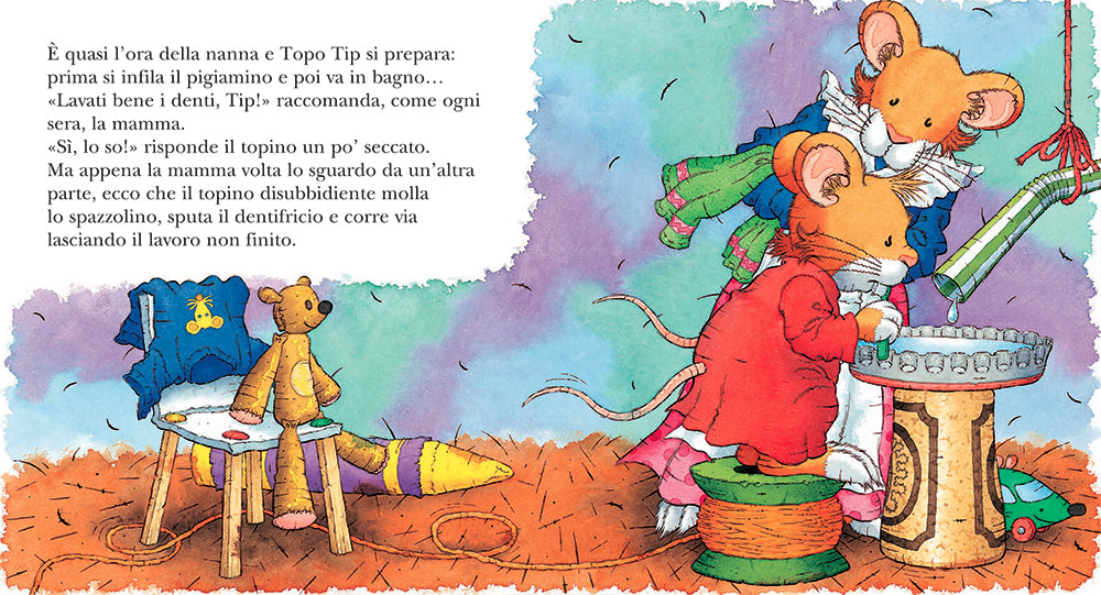 Topo Tip non vuole lavarsi i denti