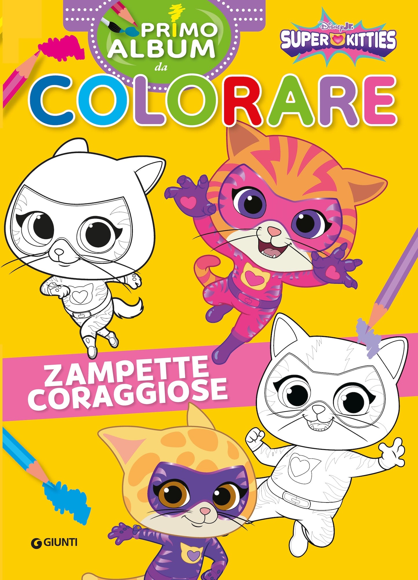 Super Kitties Primo album da colorare::Zampette coraggiose
