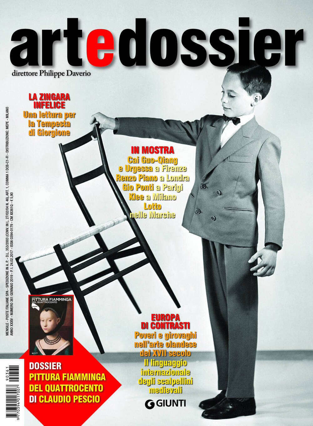 Art e dossier 361, Gennaio 2019::allegato a questo numero il dossier  Pittura fiamminga del Quattrocento di Claudio Pescio