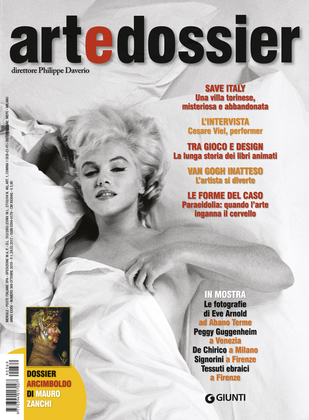 Art e dossier 369, Ottobre 2019::allegato a questo numero il dossier Arcimboldo di Mauro Zanchi