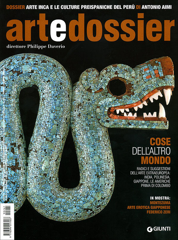 Art e dossier n. 261, dicembre 2009::allegato a questo numero il dossier: L'arte Inca e le culture preispaniche del Perù di Antonio Aimi
