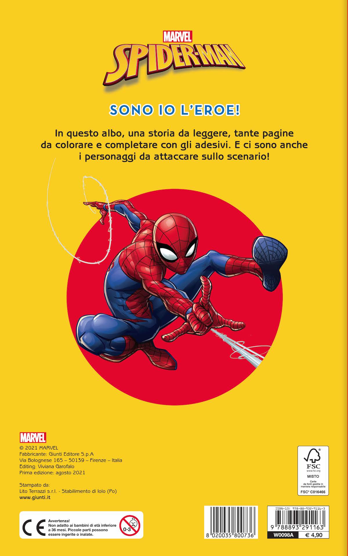 Spiderman Sono io l'eroe! - Staccattacca&colora