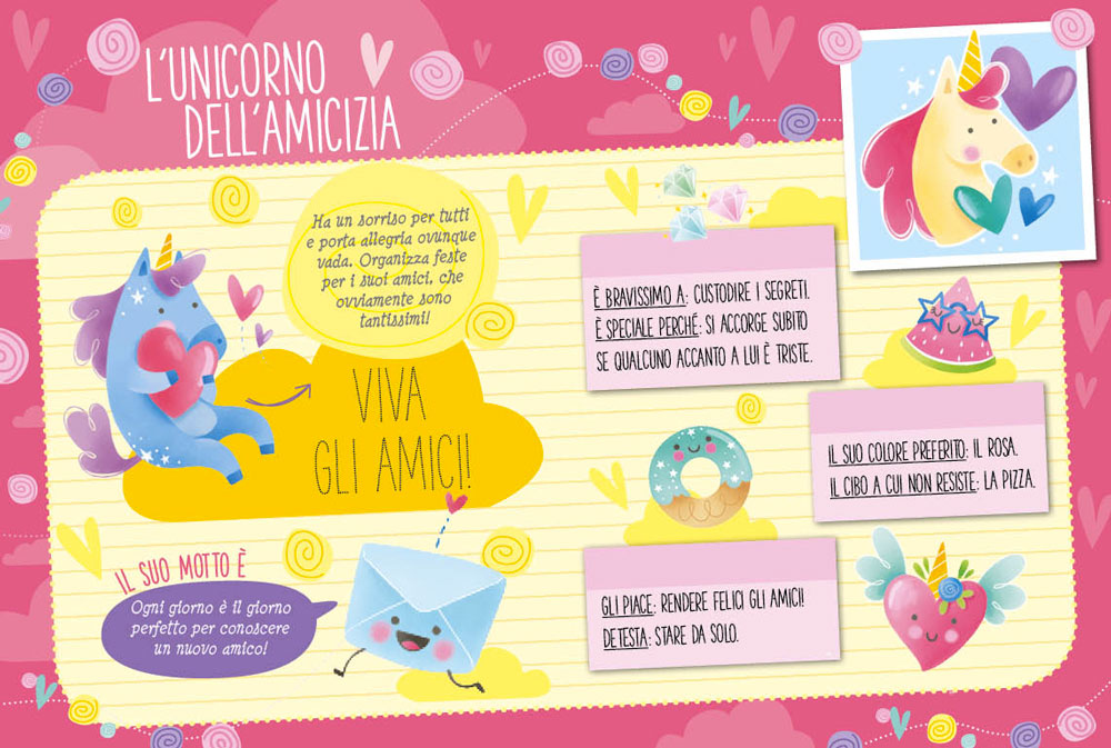 Il mio diario degli unicorni::Con tanti stickers!