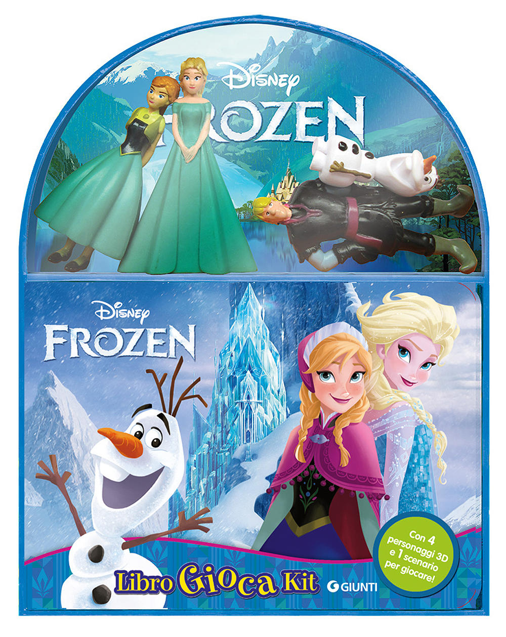 Frozen - LibroGiocaKit::Con 4 personaggi 3D e 1 scenario per giocare!