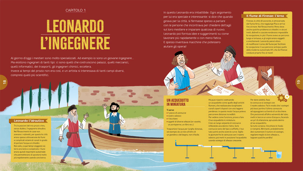 Le grandi macchine di Leonardo::40 invenzioni geniali: com'erano un tempo e come sono oggi
