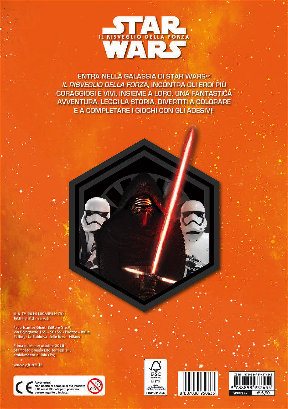 Attacca gli eroi - Star Wars Il Risveglio della Forza. Gioca, colora e attacca gli eroi::Con tanti adesivi