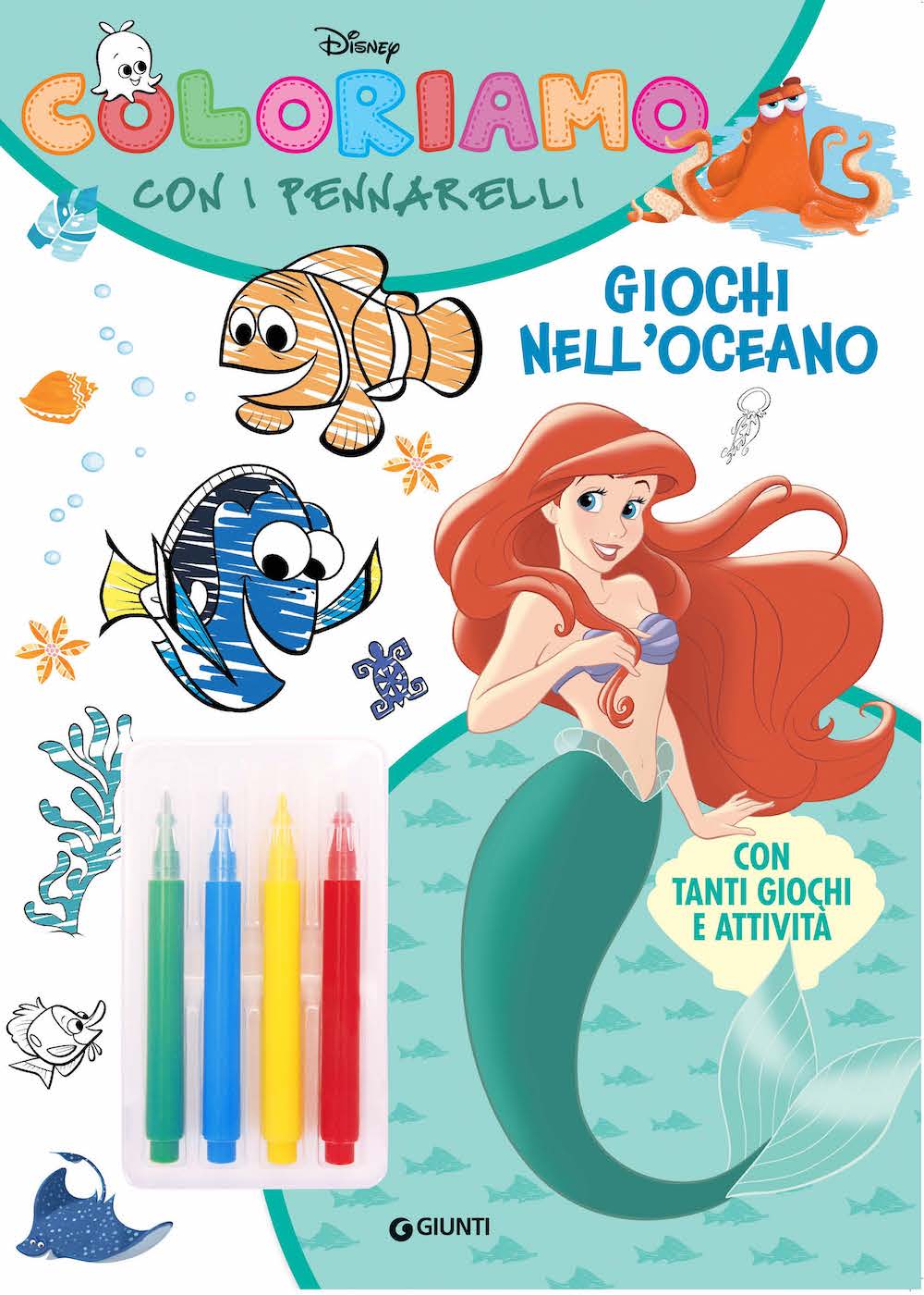 Coloriamo con i pennarelli Giochi nell'oceano::Con tanti giochi e attività