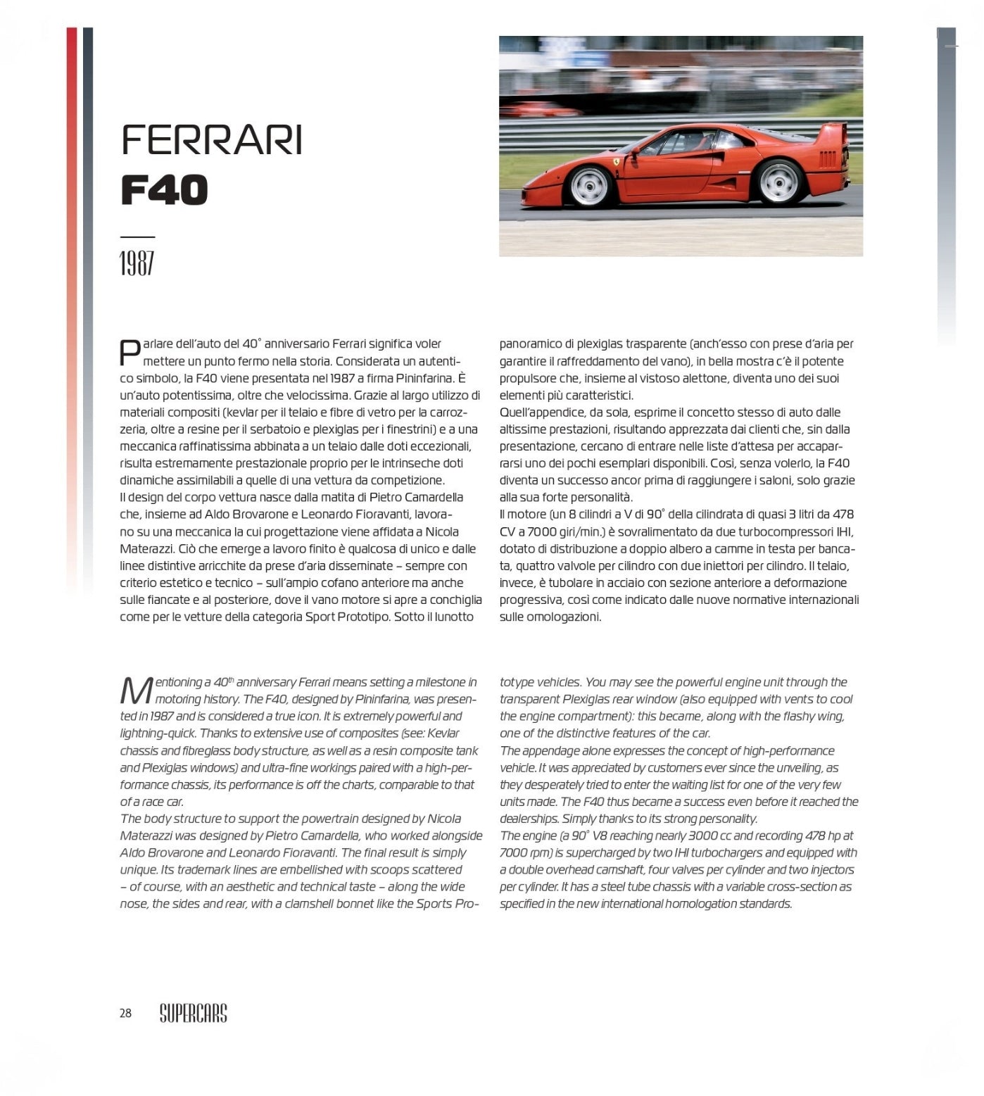 SUPERCARS (ed. ITA/ING)::Dagli anni Settanta ad oggi / From the Seventies to the present