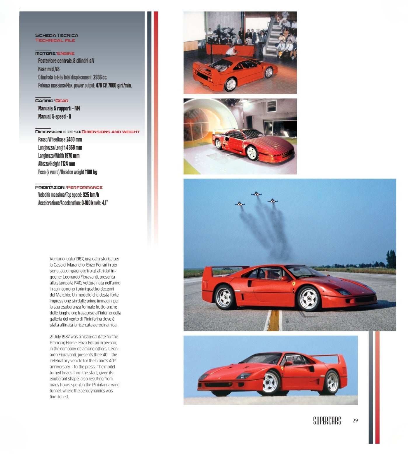 SUPERCARS (ed. ITA/ING)::Dagli anni Settanta ad oggi / From the Seventies to the present