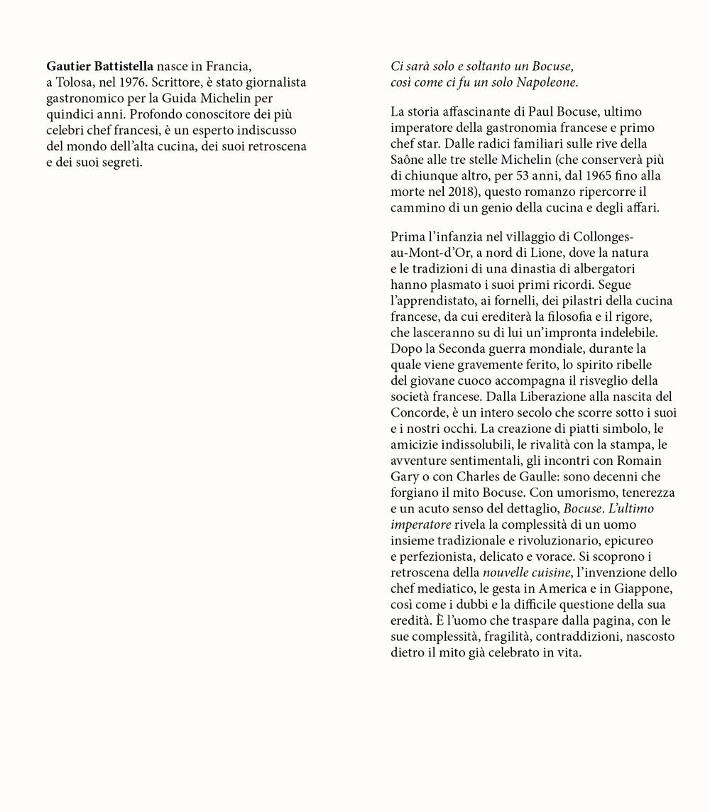 BOCUSE. L'ULTIMO IMPERATORE::L'ULTIMO IMPERATORE