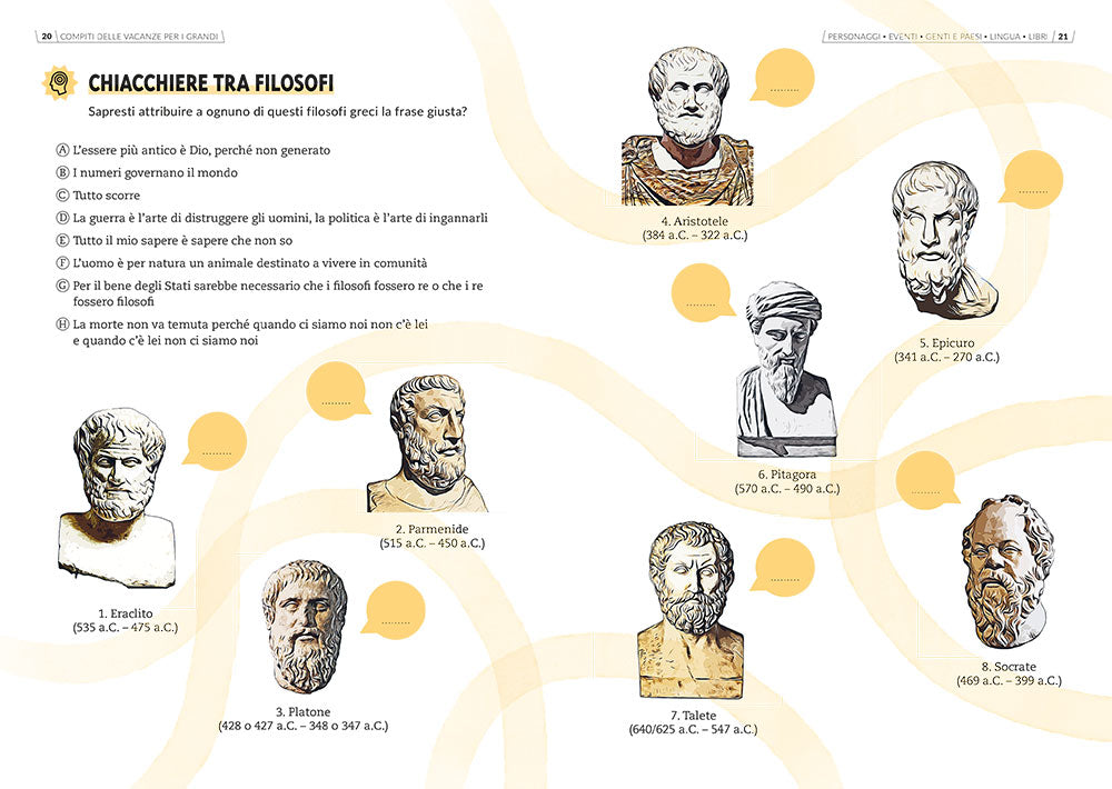 Compiti delle vacanze per i grandi ::Personaggi - Eventi - Genti e paesi - Lingua - LIbri