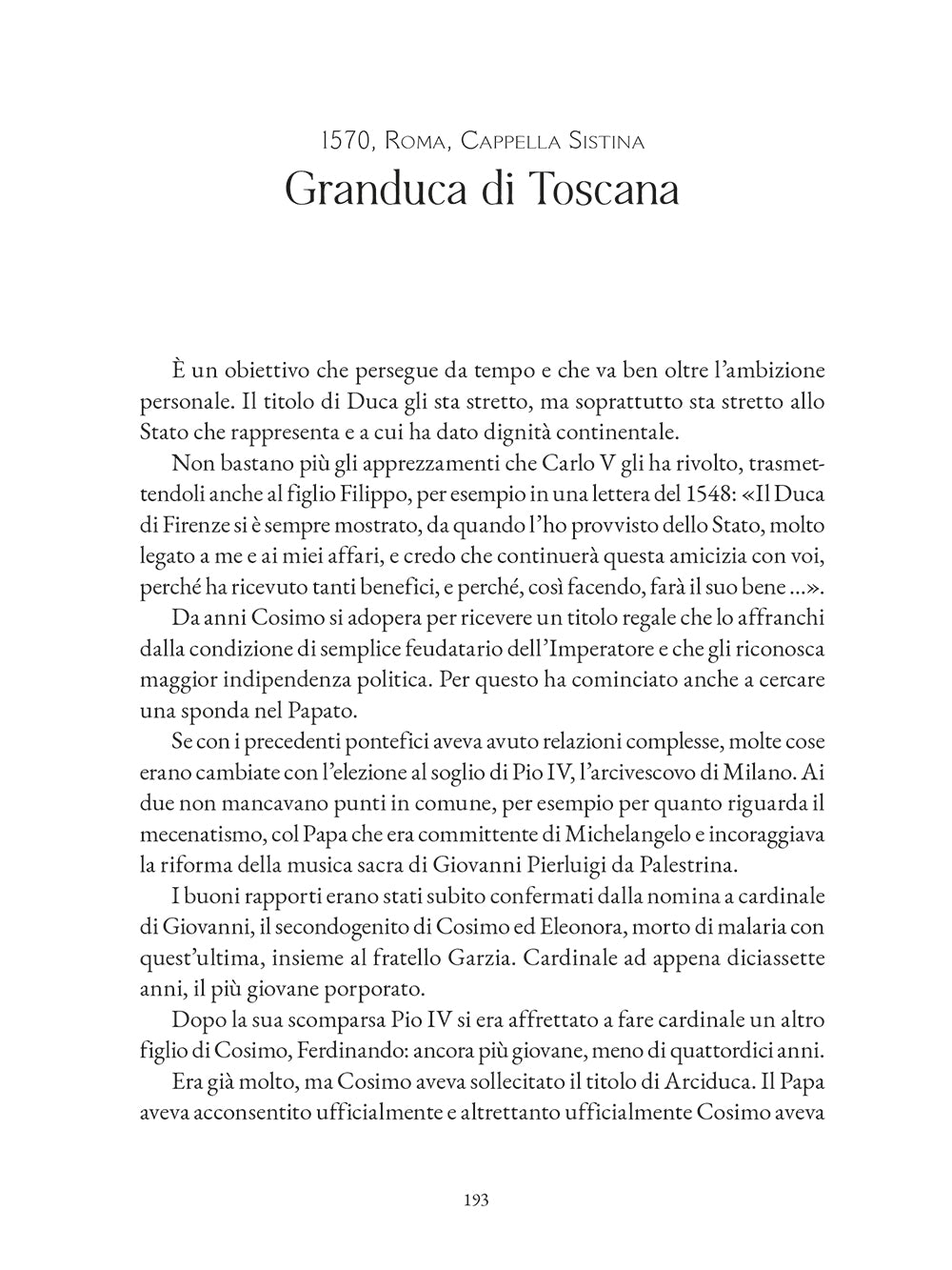 Cosimo I dei Medici::Il padre della Toscana moderna