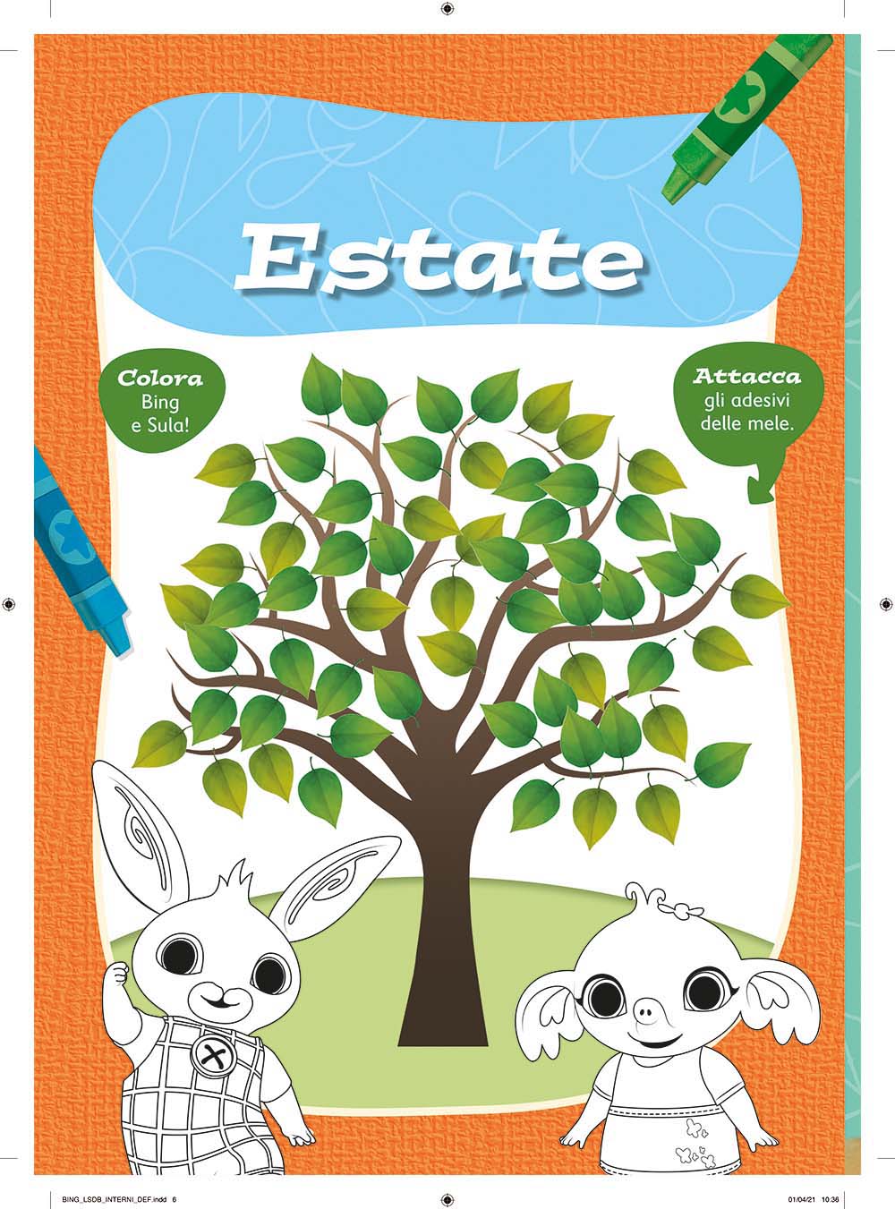 Le stagioni con Bing. Activity book