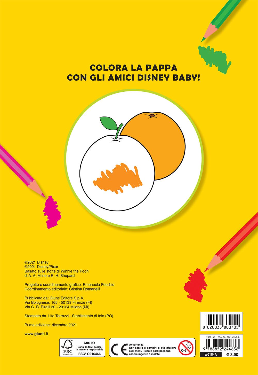 Disney Baby - Primo album da colorare - La pappa