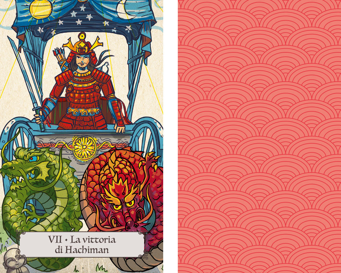 Tarocchi giapponesi. Formato mini (4,4 x 7,4 cm). Con 78 Carte