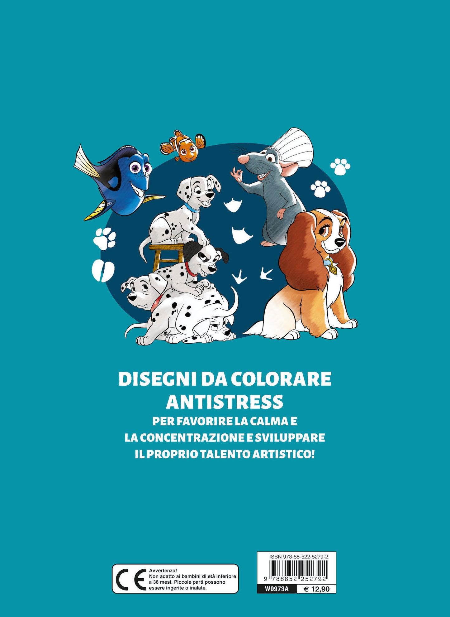 Disney Animals Coloring antistress per tutte le età::100 immagini per ispirare la creatività