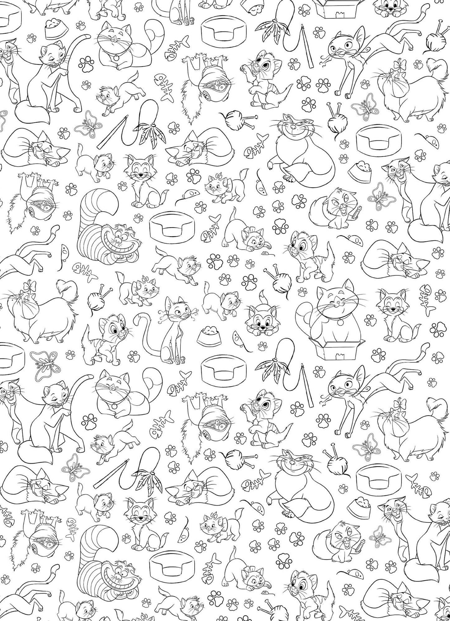 Disney Animals Coloring antistress per tutte le età::100 immagini per ispirare la creatività