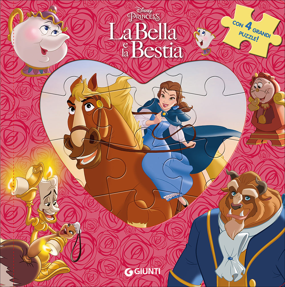 Libri Puzzle - Principesse. La Bella e la Bestia::Con 4 grandi puzzle!