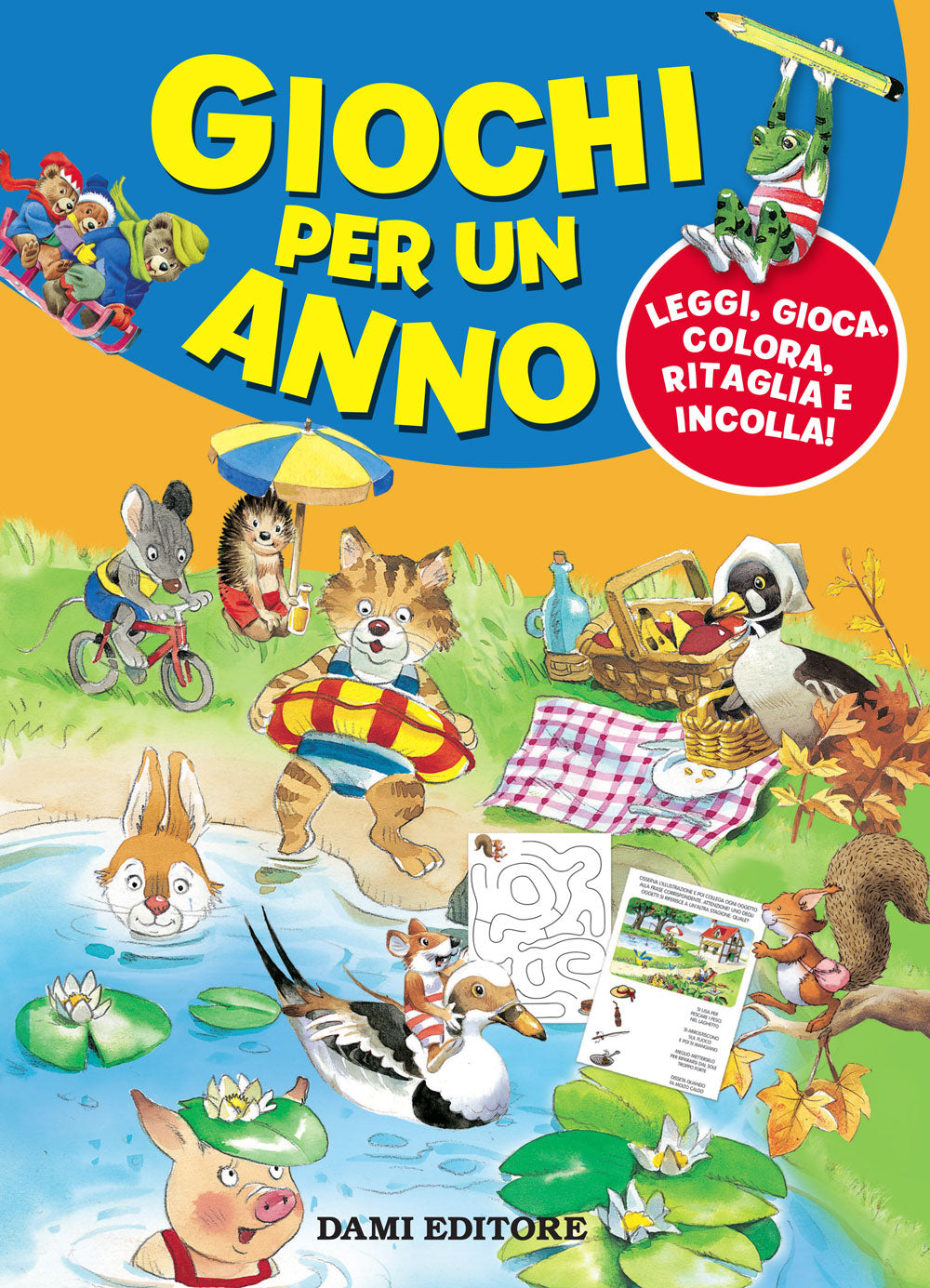 Giochi per un anno::Leggi, gioca, colora, ritaglia e incolla!